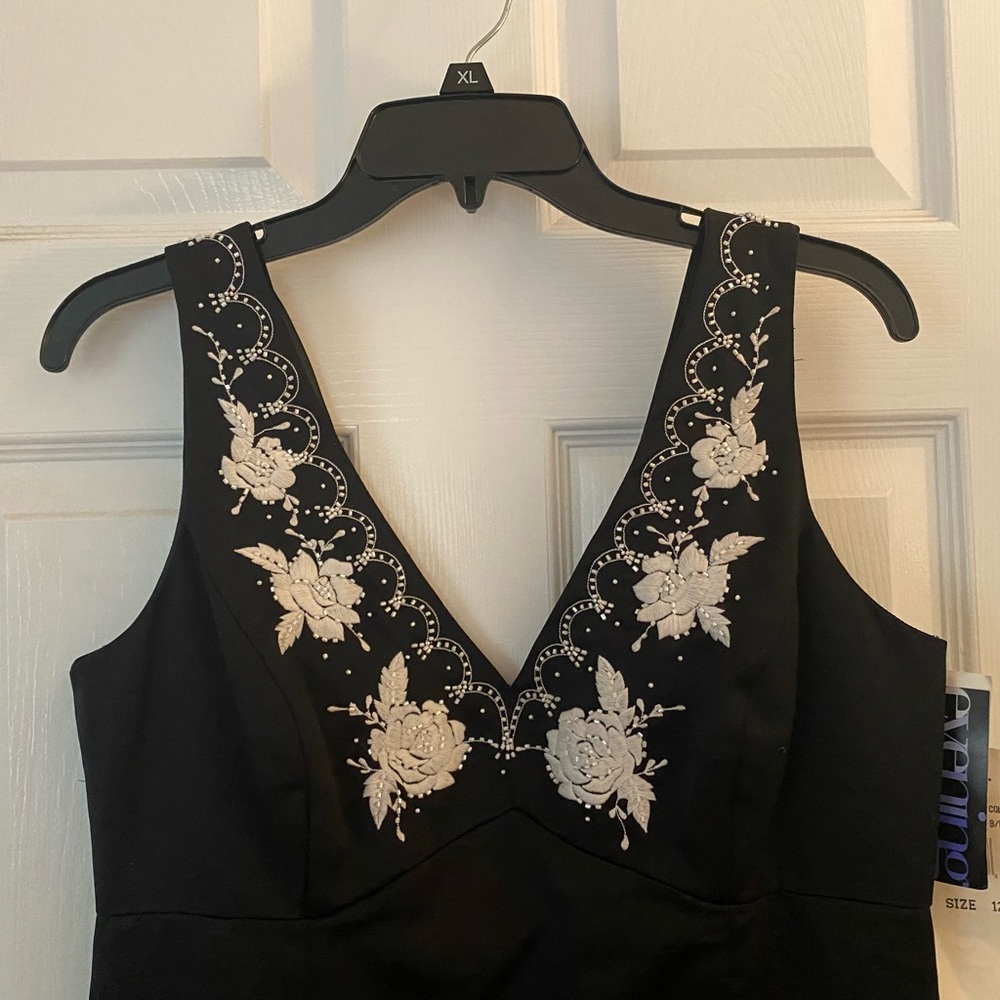 XSCAPE black prom dress size 12